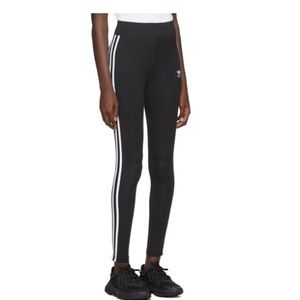Adidas three stripe leggings